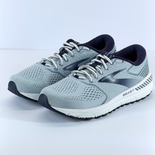 Brooks Beast 20 Men Size M9 Blue Gray Lace Up Low Top Running Comfort Guiderails