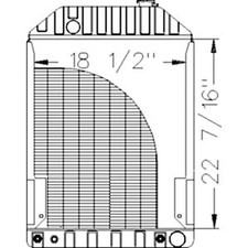 82980245 Radiator Fits Ford/new Holland Tractor 7810s