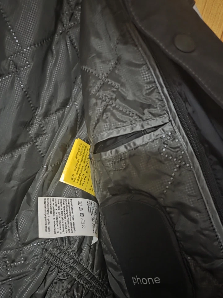 VANUCCI Herren Motorradjacke m.Protektoren Gr.66 Schwarz - Bild 4 von 4