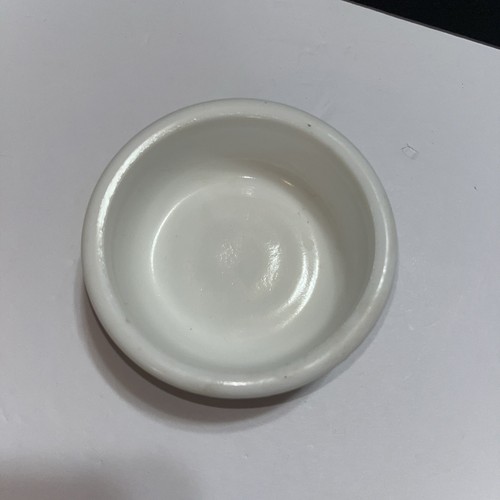 Vintage Milk Glass Trinket Finger Bowl Round Jewelry Dish MCM - Picture 2 of 4