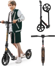 Kick Scooter for Ages 6+,Kid, Teens & Adults. Max Load 240 LBS. Foldable, Lightw