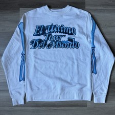 El Ultimo Tour Del Mundo Sweatshirt Small White Bad Bunny Music Pullover Mint
