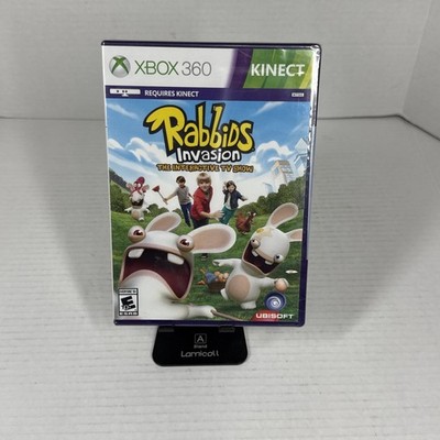Rabbids Invasion Xbox 360 2011 NEW! Factory Sealed Kinect Free