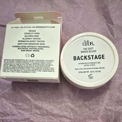 DIBS The Duet Baked Blush Duo Backstage Shimmer Baked Powder 0.3 oz