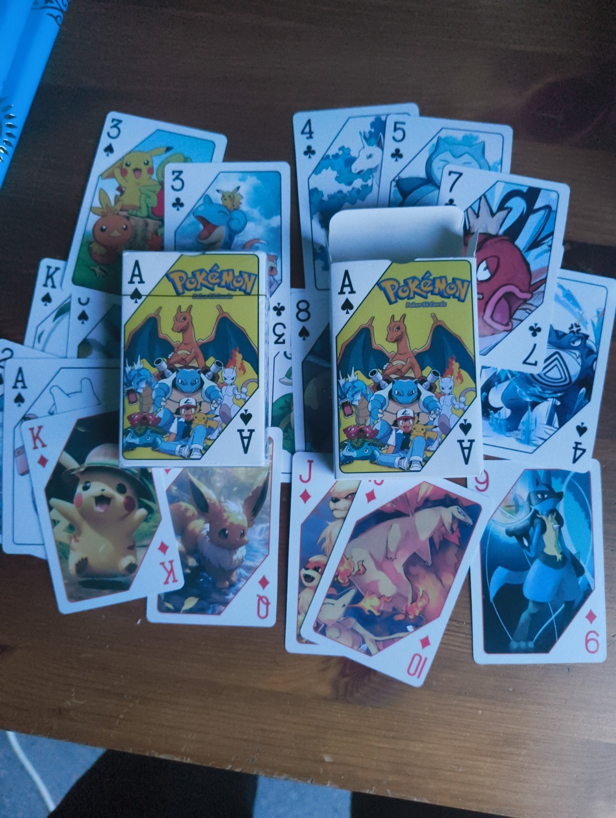 Pokémon Poker Playing Card Deck 56 Cards Anime Fantasy Theme