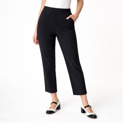 NWT Unique Vintage Black High Waist Cropped Pants Women s Large Retro