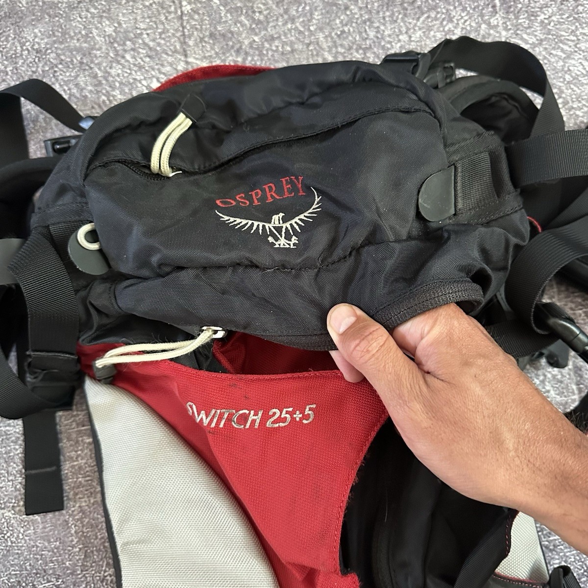 Osprey Switch 25+5 バックパック Osprey Switch 25 +5 30L Red Black White Hiking Camping Day Pack