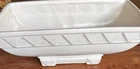 Vintage Rectangular Cream Ivory Haeger? McCoy? Planter Matte Finish Art Deco