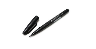 Pentel Brush Touch Sign Pen Black SES15C-A 00018505 Bulk Purchase 10 Book S 284