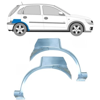 Für Opel Corsa C 2000-2010 5 Tür Radlauf reparatur blech Kotflügel Paar - Bild 1 von 2