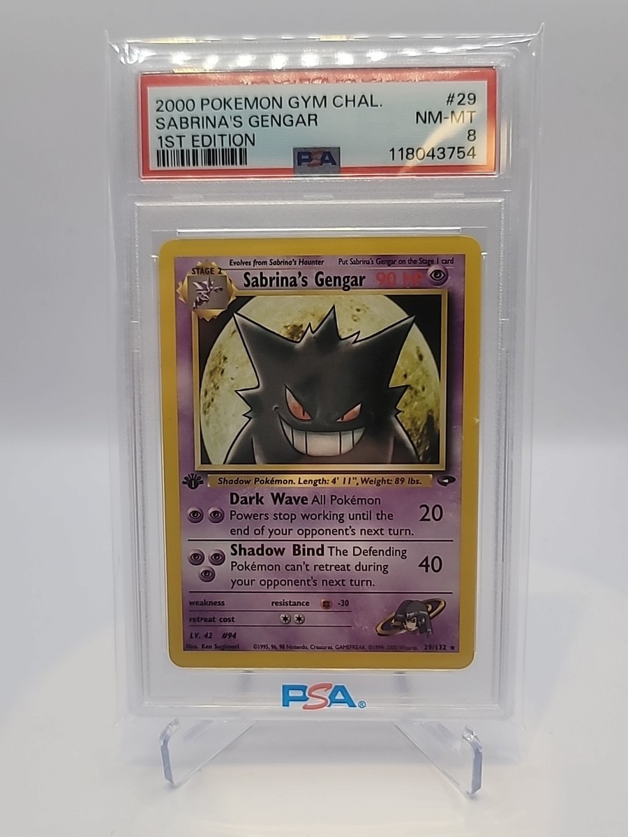 PSA8 ナツメのゲンガー英語版Sabrina's Gengar 2000