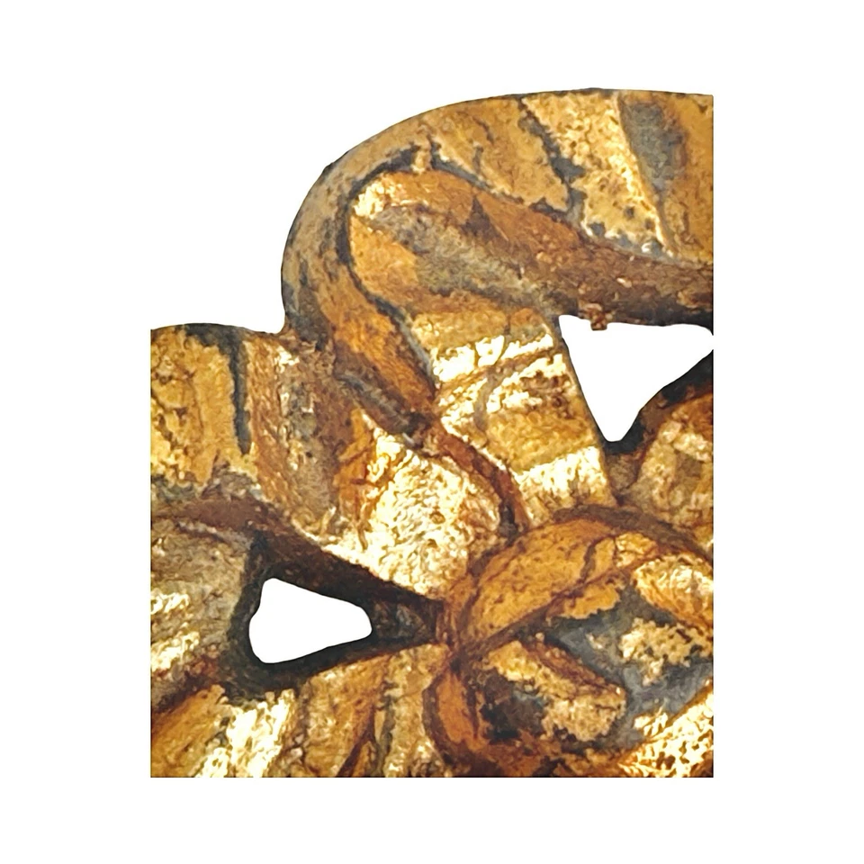 Vintage French Gold Gilt Bronze Metal Ribbon Picture Hook Cover * Price is for 1 - Image 3 of 4