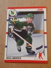 Neal Broten Minnesota North Stars 1990-91 Score Canadian #144 NHL Hockey Card C