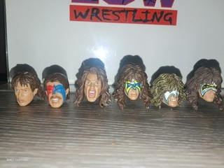 Mattel WWE Elite Ultimate Warrior Head Sculpts Fodder Accessory Lot