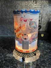 Vtg 1958 Econo light motion lamp “Circus” scene  HTF Rare READ