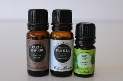Edens Garden Earth & Wood Vanilla Shoo Fly 100% Pure Essential Oil 10 ml Set 3
