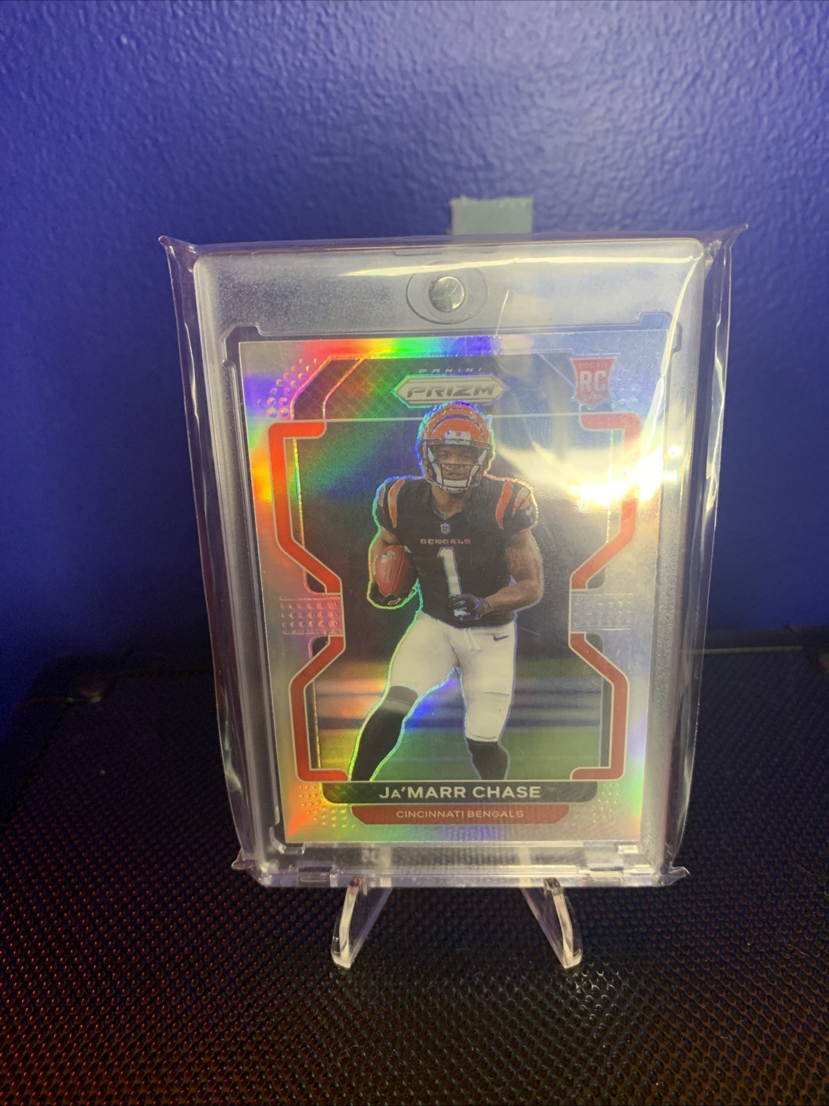 2021 Panini Prizm - Rookie Variation Ja'Marr Chase #V-337 Silver Prizm (RC)