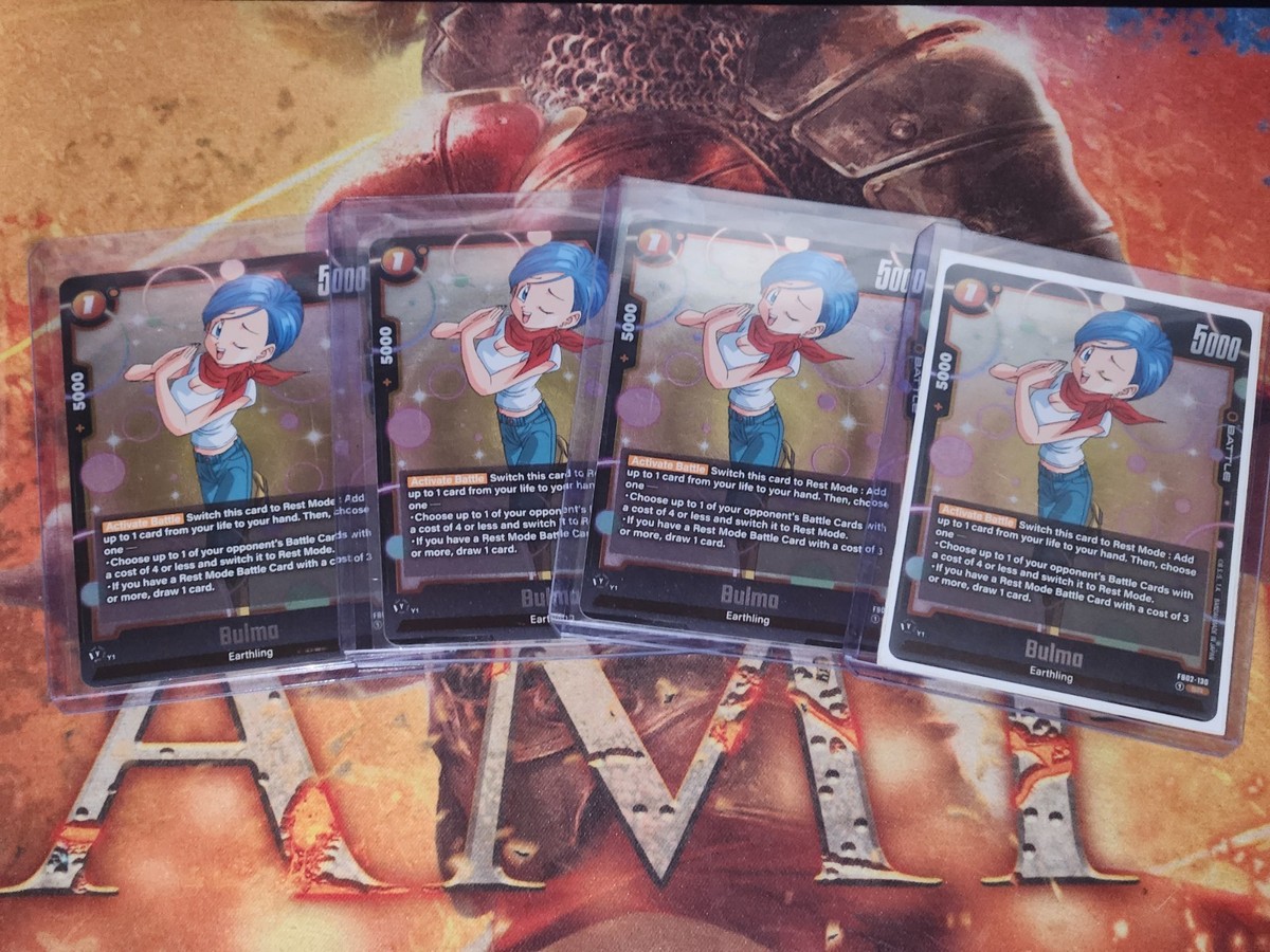 DBS Dragon Ball Fusion World FB02-130 Bulma SR Super Rare Playset