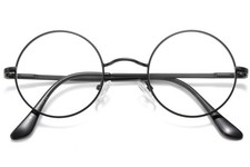 Round Glasses No Strength Christmas Party Carnival Fancy Dress Accessory, Unise...