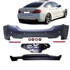 Heck Sto�stange +Diffusor f�r M-Paket passend f�r BMW 4er F36 Gran-Coupe + ABE*