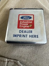 Ford Industrial Power Engine Zippo Lid Style Tape Measure