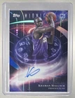 Khaman Maluach 2025 Topps Midnight #SMR-KM Stroke of Midnight Rookie Auto RC