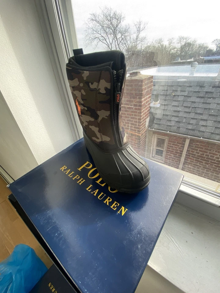 Botas de nieve Ralph Lauren Polo Quilo Zip II para niños Foto 2 de 4