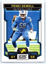 2023 Score #84 Penei Sewell - Detroit Lions