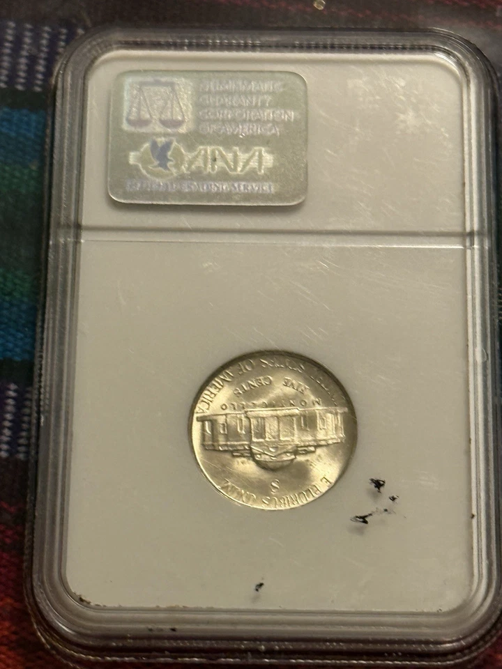 1943-S Jefferson Nickel PCGS MS66 War Silver Alloy Gem San Francisco Mint - Image 4 of 4
