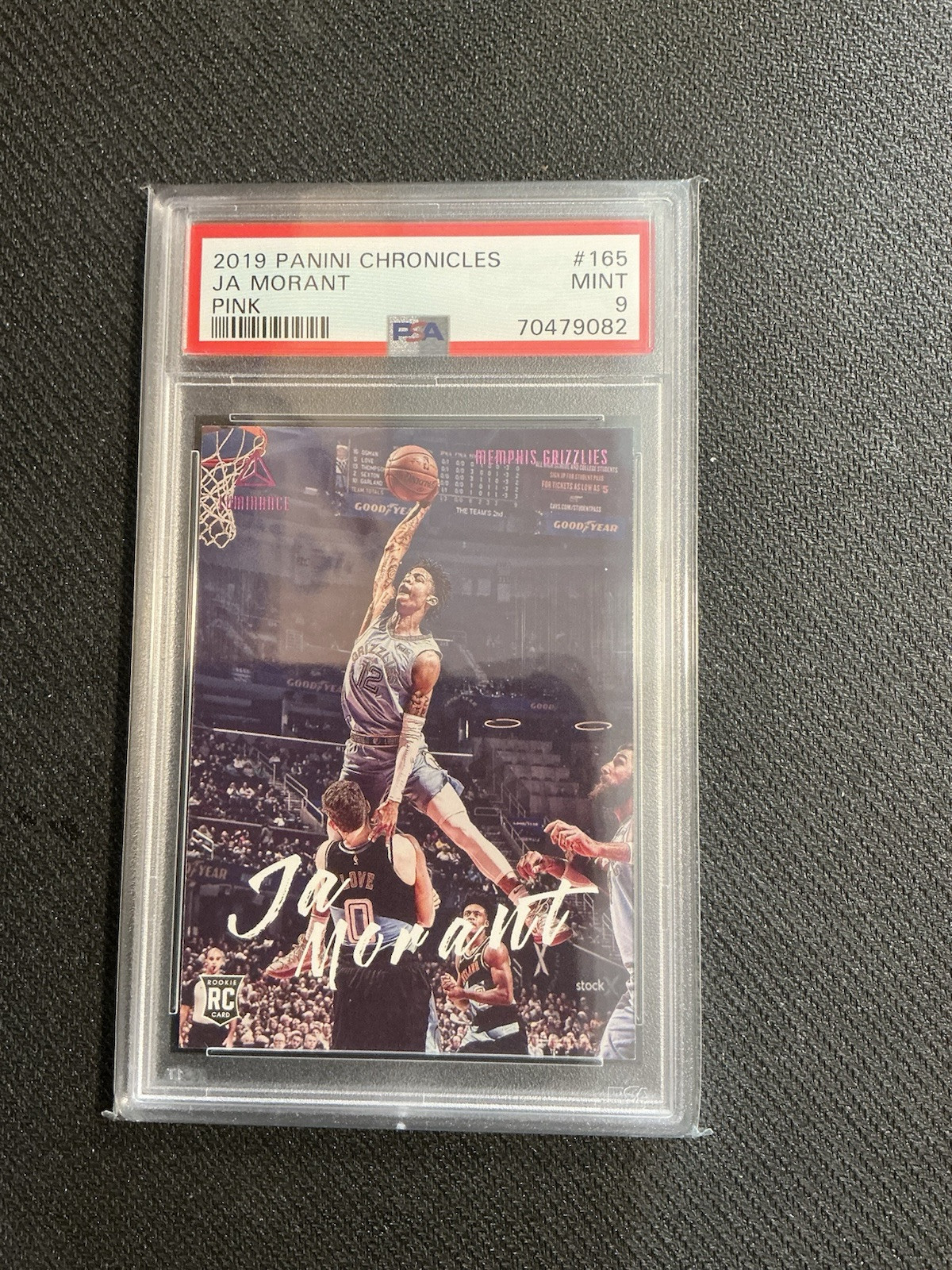 2019 Panini Chronicles Luminance Ja Morant #165 RC Pink PSA 9