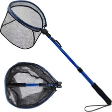 Fishing Net Rubber Landing Net Folding Kayak Fishing Net Telescopic Collaps
