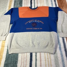 Vtg 90s Florida Gators Sweater XL College Football Sweatshirt UF Boxy Nutmeg