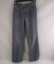 Urban Pipeline Distressed Whiskered Regular Fit Gray Bootcut Jeans Boys Size 14