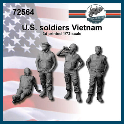 FC Model Trend 1/72 US Soldiers, Vietnam Era (3D Printed Kits)