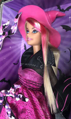 Halloween Modern Witch Pink And Blonde Hair Barbie, New | eBay