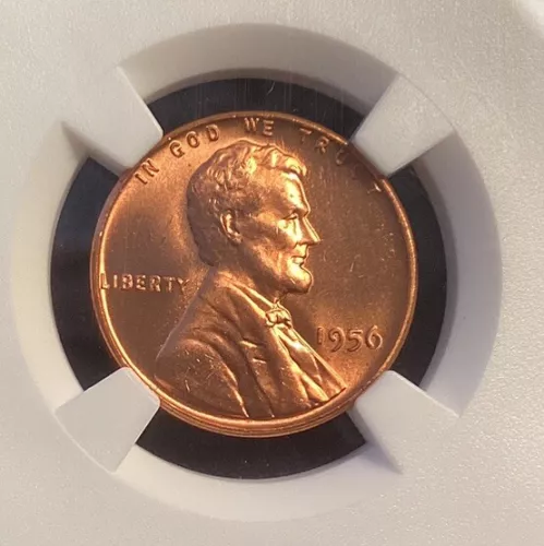 1956 P Lincoln Cent MS 67 RD NGC (I have many high grade coins for sale)