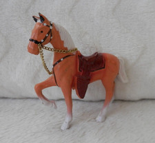Vintage Die-Cast Metal Miniature Cowboy Horse - Made in Japan
