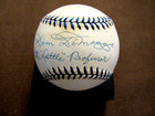 DOM DIMAGGIO THE LITTLE PROFESSOR RED SOX SIGNED AUTO DIMAGGIO OAL BASEBALL JSA