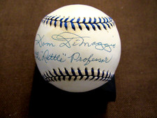 DOM DIMAGGIO THE LITTLE PROFESSOR RED SOX SIGNED AUTO DIMAGGIO OAL BASEBALL JSA