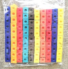ETA Hand 2 Mind Snap Cube Set 10 Colors 100pc Set Math Manipulatives 5810
