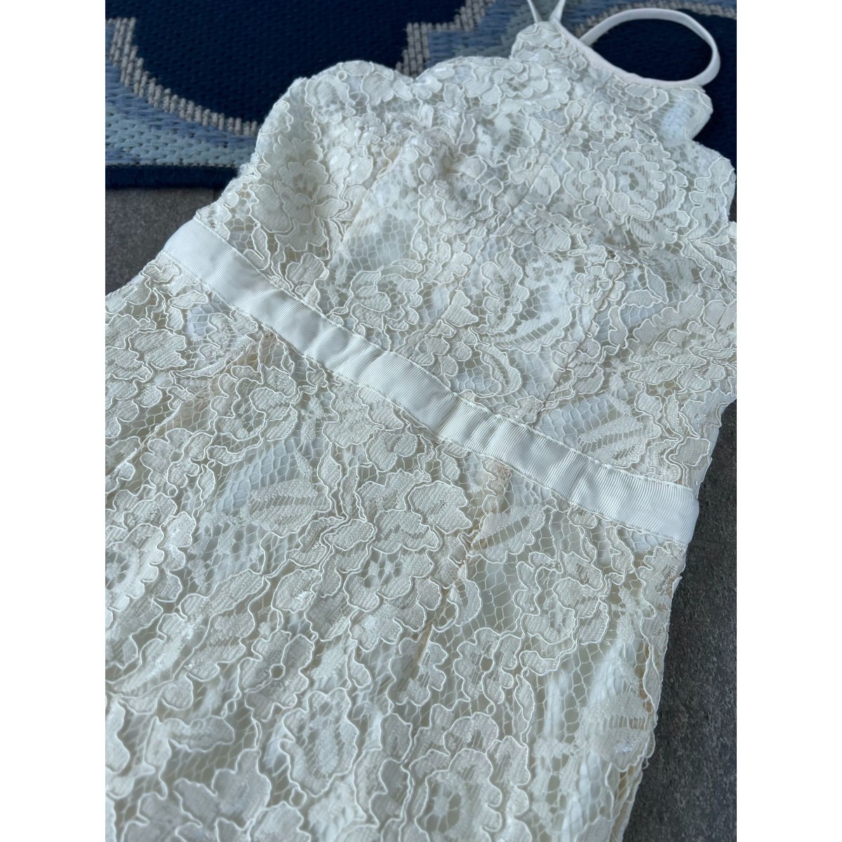 chinese dress ladies Women's Alizea Drop Waist Corset Waist Lace Maxi Dress XS/S/M/L/XL/Customize Cream Pearl Mean Blvd Cream Pearl / XL main image 0