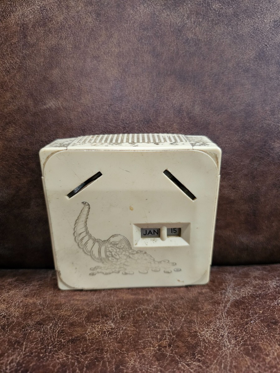 Vintage Calendar Coin Bank ORIGINAL BOX | eBay