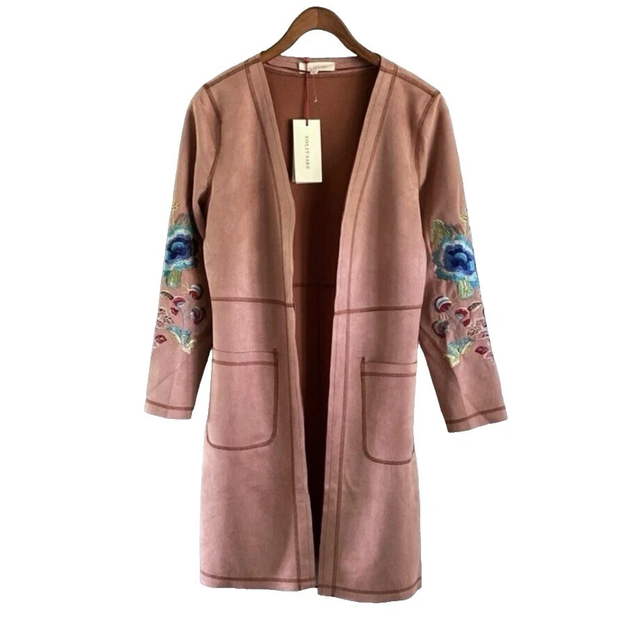 Embroidered Floral Coats, Jackets & Vests for Women