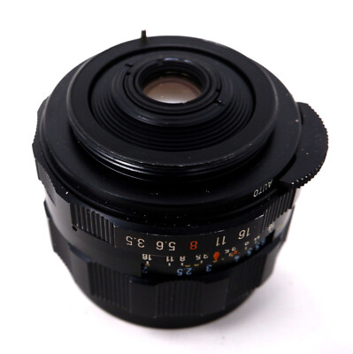 PENTAX ASAHI SUPER-TAKUMAR 1:3.5/28 CAMERA LENS WITH CASE - NICE