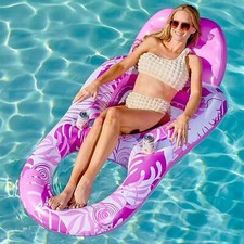 SLOOSH Inflatable Pool Floats Lounger Adult, Pool Float Lounge Raft Floaties Wat