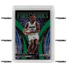2022 Panini Prizm WNBA - Fireworks Erica Wheeler #2 Green Prizm SP