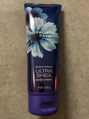 Bath Body Works Ultra Shea MOONLIGHT PATH Body Cream Soft Skin RARE 8oz  NeW
