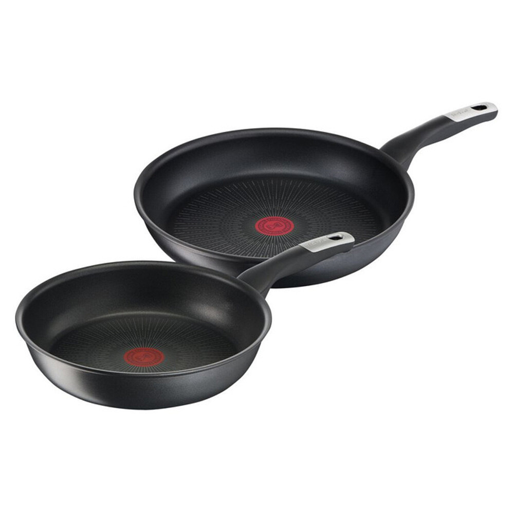 NEW Tefal Unlimited Induction Non-Stick Twin Pack Frypans 26/30cm-image