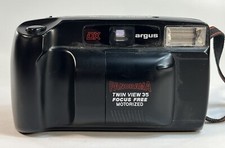 Argus DX Panorama Twin View 35 Focus Free Motorized 35mm Camera Tested Working