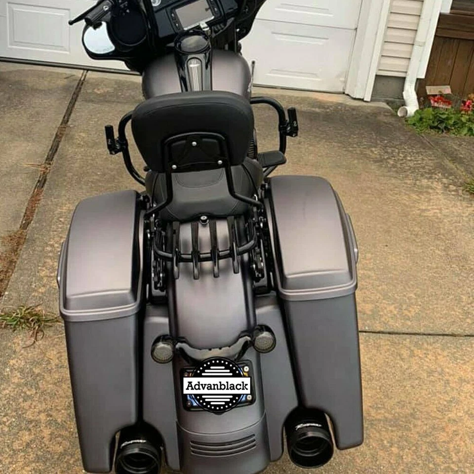 Extensión de guardabarros trasero extendida denim carbón para Harley Touring 09+ Foto 2 de 4